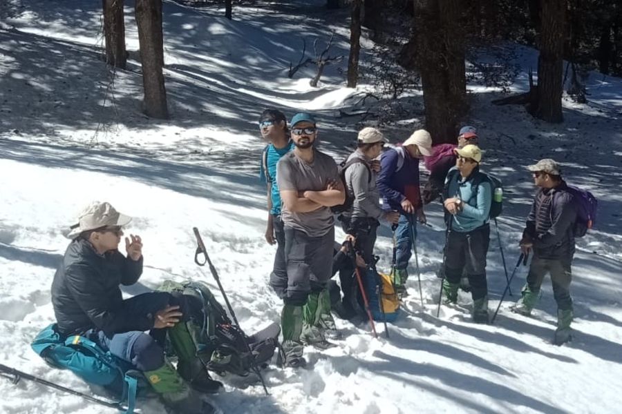 Camping at Winter Kuari Pass Trek