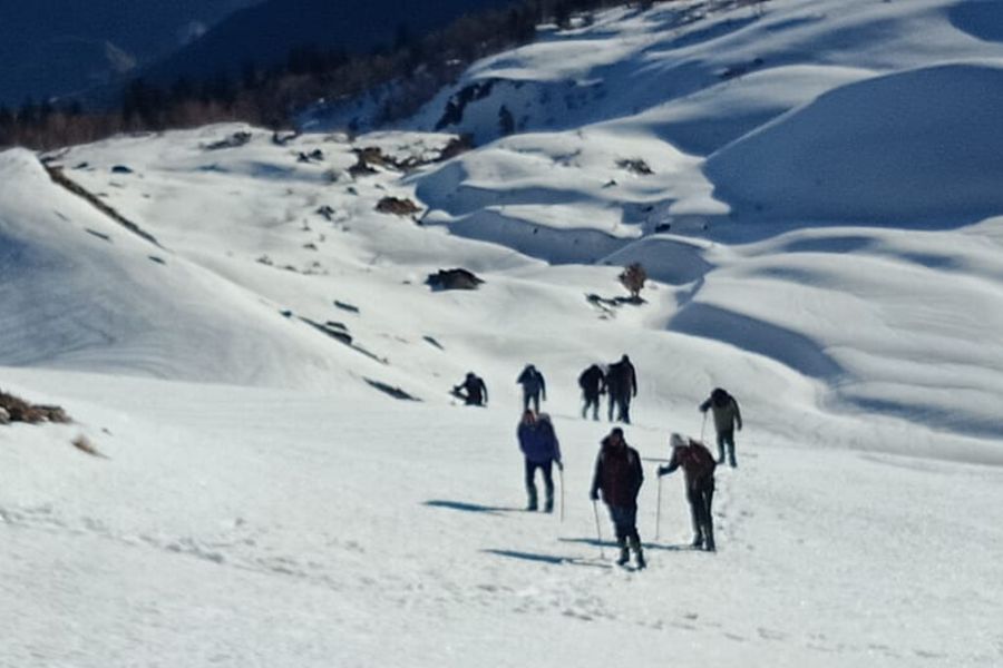 Camping at Winter Kuari Pass Trek