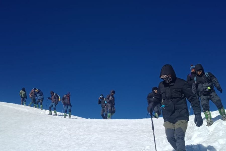 Camping at Winter Kuari Pass Trek