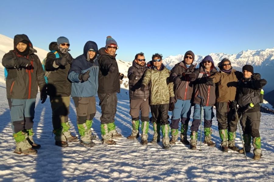 Camping at Winter Kuari Pass Trek